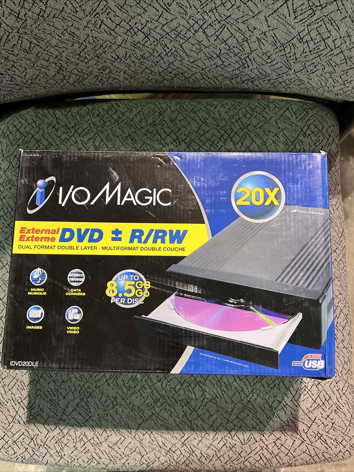 I/O Magic IDVD20DLSS LightScibe Direct Disc Labeling DVD +/- R/RW 20x Brand new