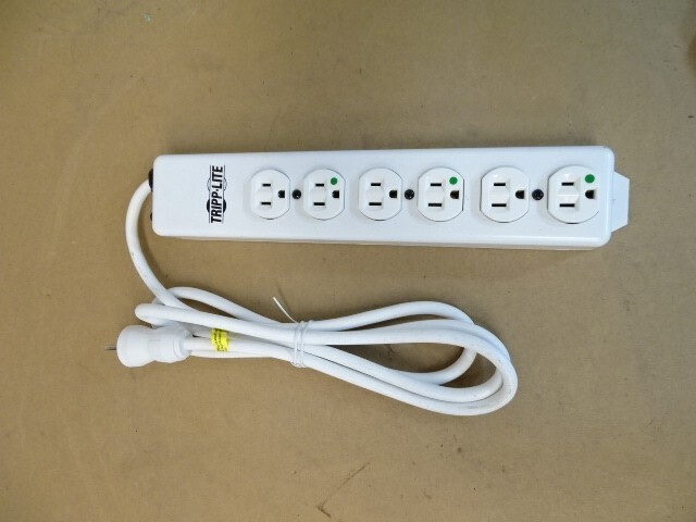 Tripp Lite PS-606-HG Safe-IT Power Strip Hospital Medical Antimicrobial 120V