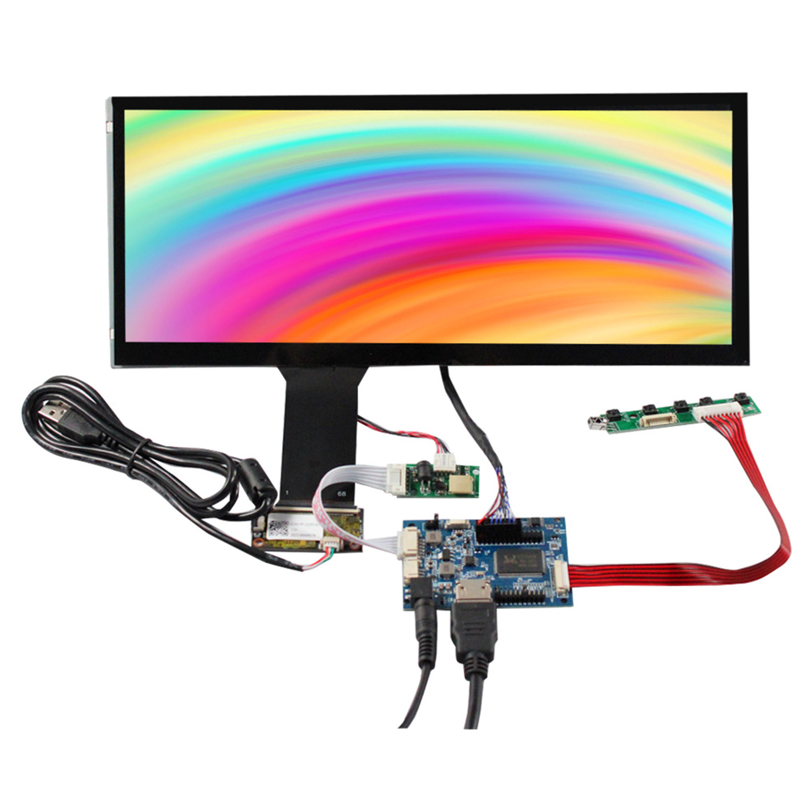 HDLCD Controller Board 12.3" LQ123K3LG01 1280X480  Capacitive Touch Display