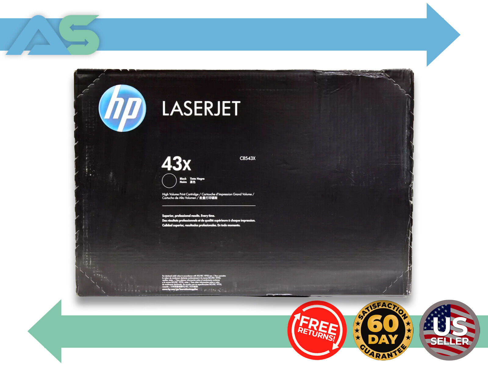 HP C8543X Toner Ink Cartridge 43X Compatible For Laserjet Printer 9000 & 9040