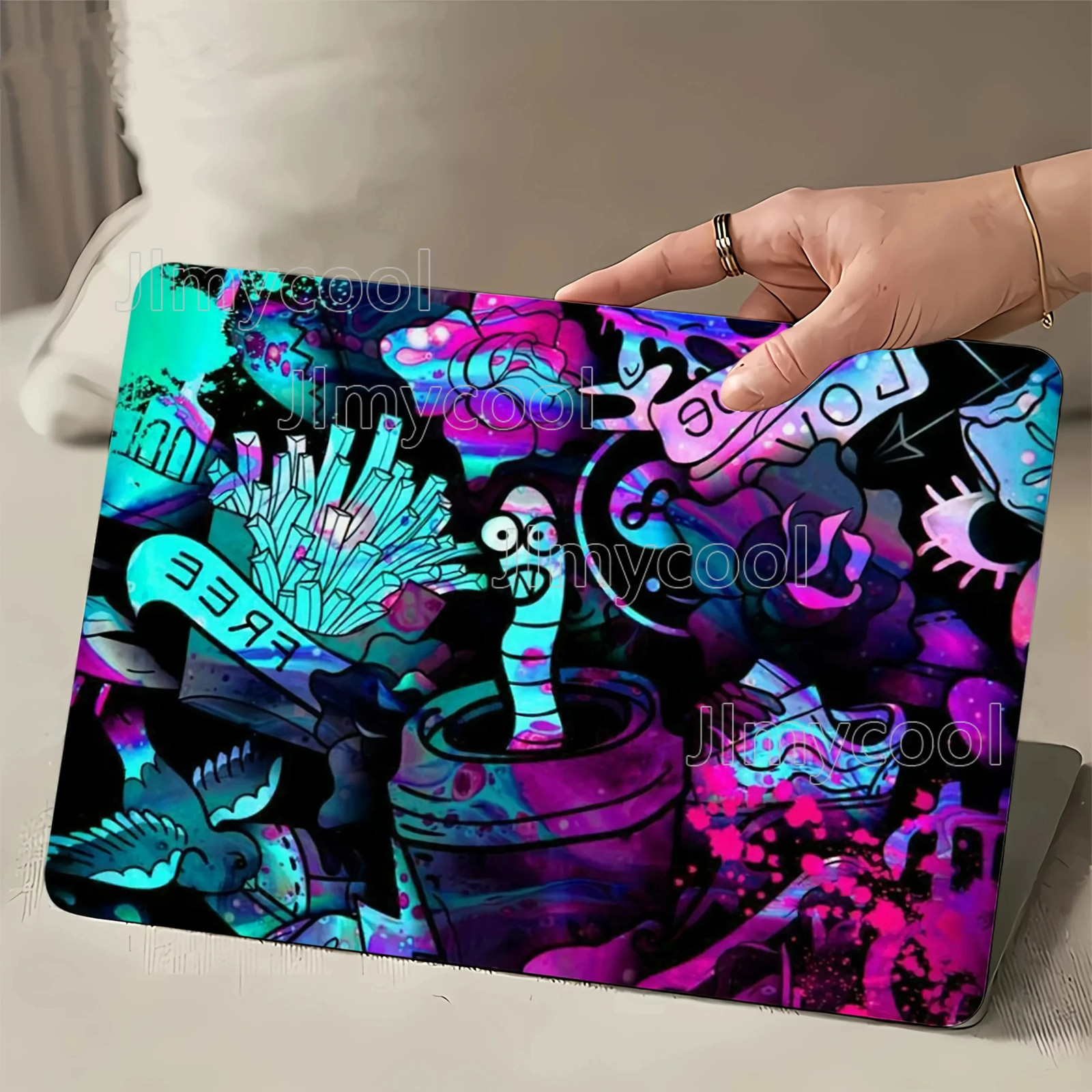 2 Pack Colorful Graffiti Pattern Laptop Art Case Universal Laptop Skin Sticker