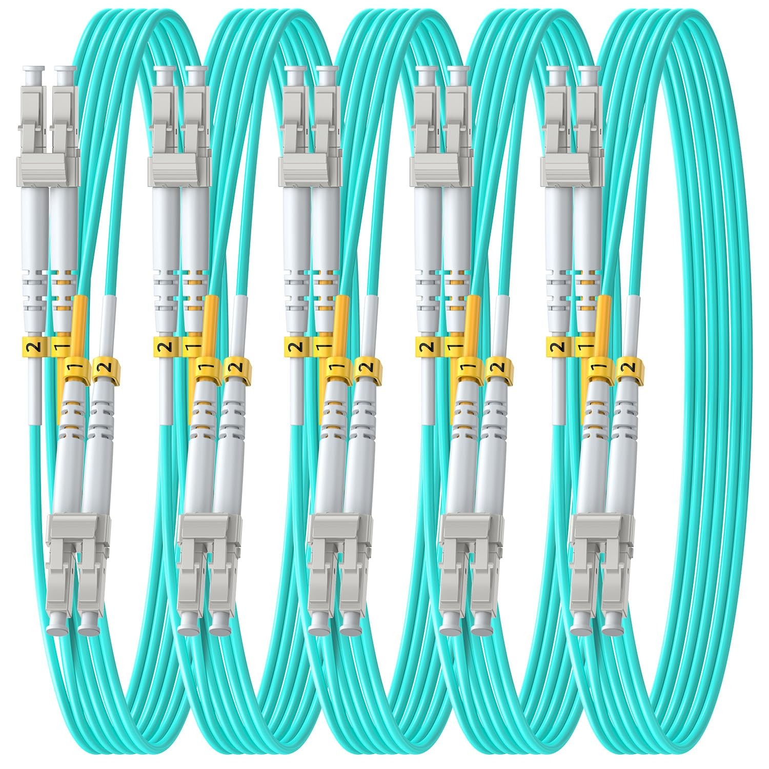 - OM4 LC to LC Fiber Patch Cable, Duplex Multimode, MM Fiber Optic Patch Cabl...
