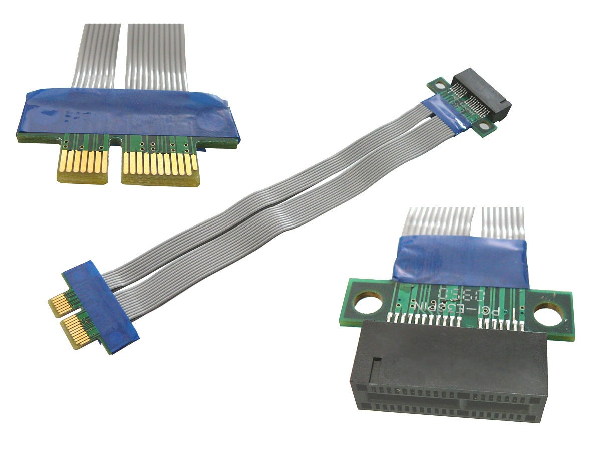 KALEA-INFORMATIQUE PCI Express Riser 1 Port PCIe 1x Flexible 190mm