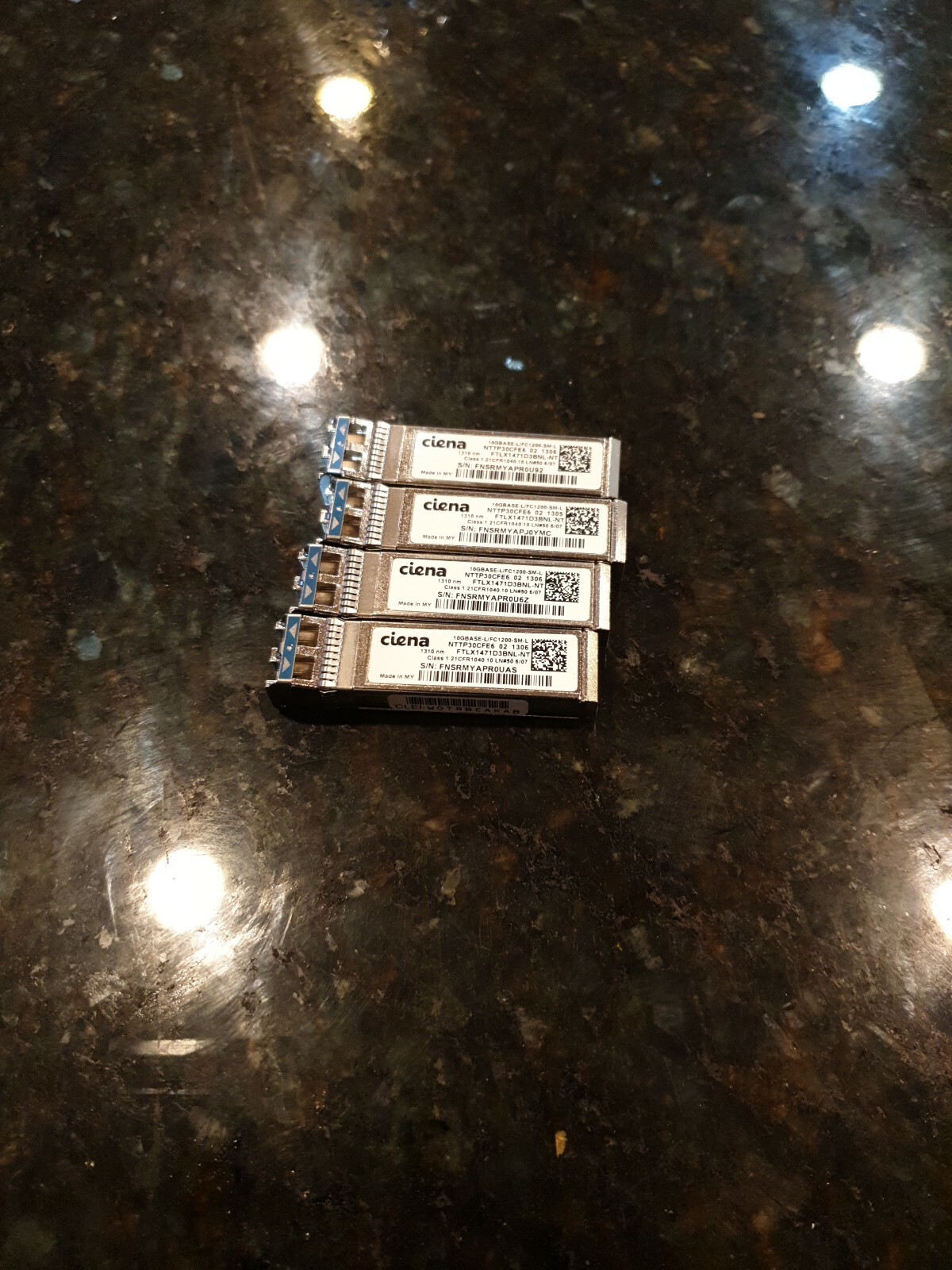 Ciena NTTP30CFE6 SFP+10GB-L/FC1200-SM-L 10km WOTRBCAKAB FTLX1471D3BNL-NT (5units