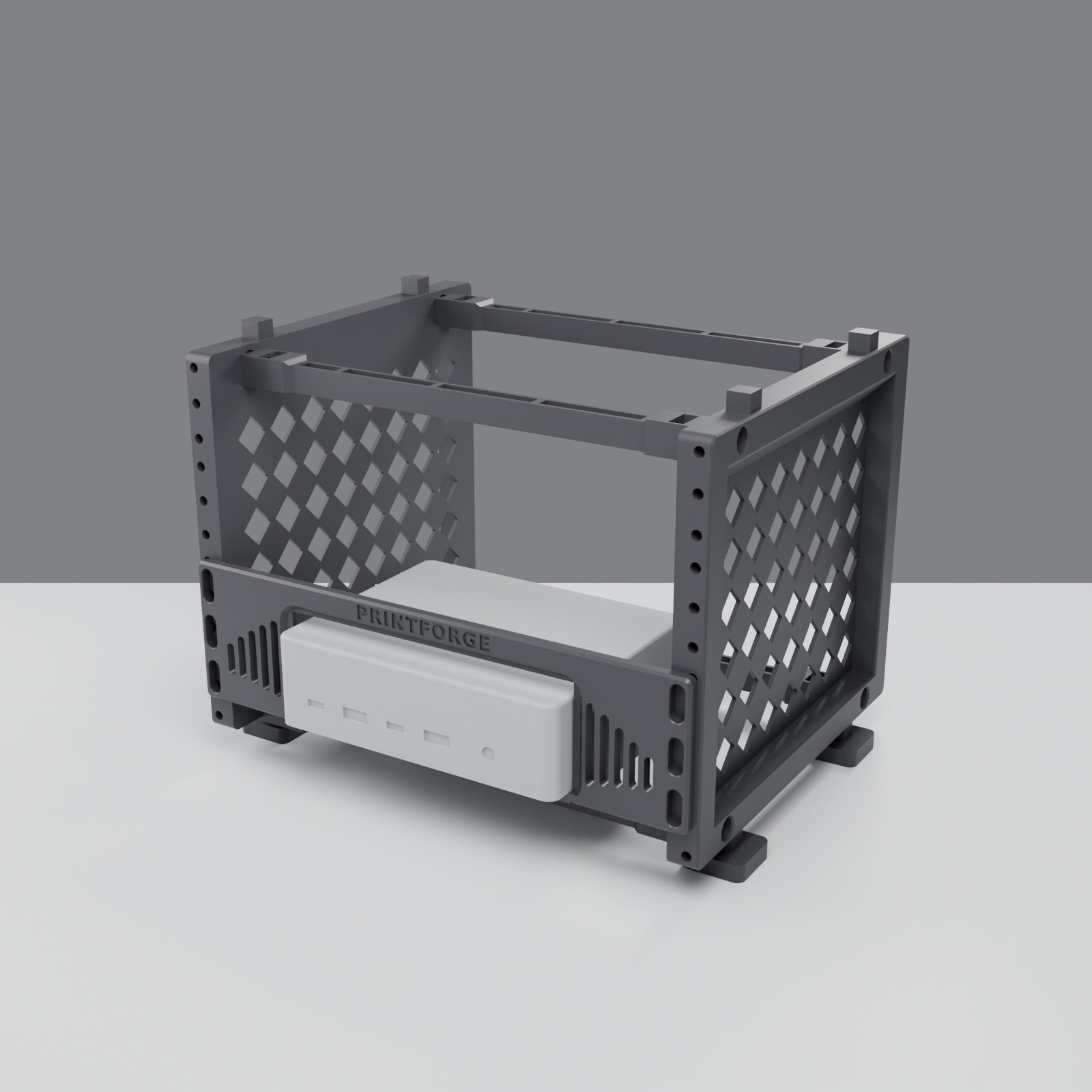 10 Inch Rack Mount 1.5U for CalDigit TS4 TS5 Thunderbolt Dock Homelab Black PETG