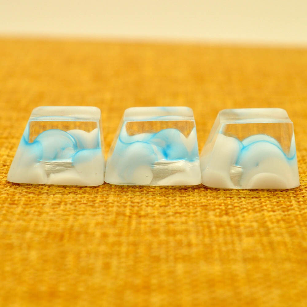 1 Hand Made Cloud Artisan Keycap Landscape Design Custom ESC Resin Backlight