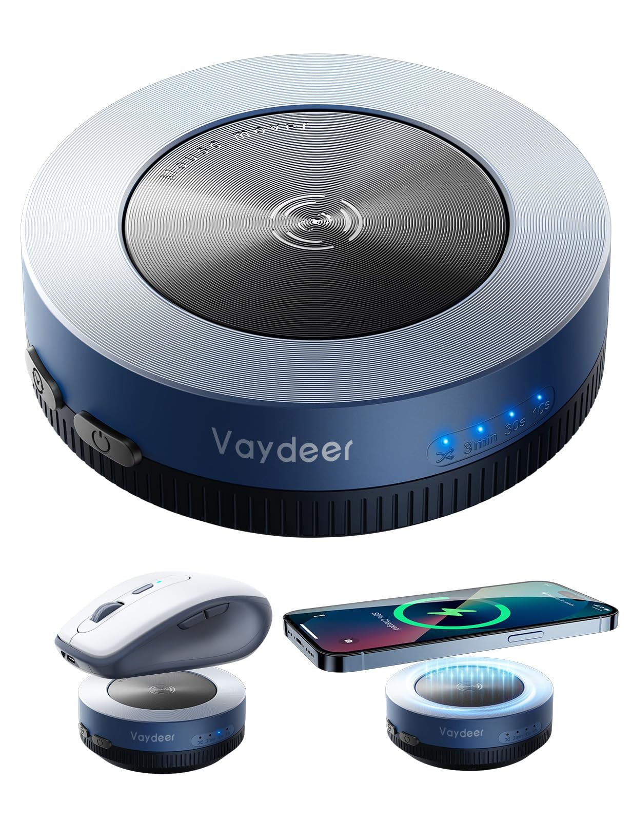 Multiple Mouse Mover, W1 Mouse jiggler＆Wireless Charger 2-in-1, Undetectable ...
