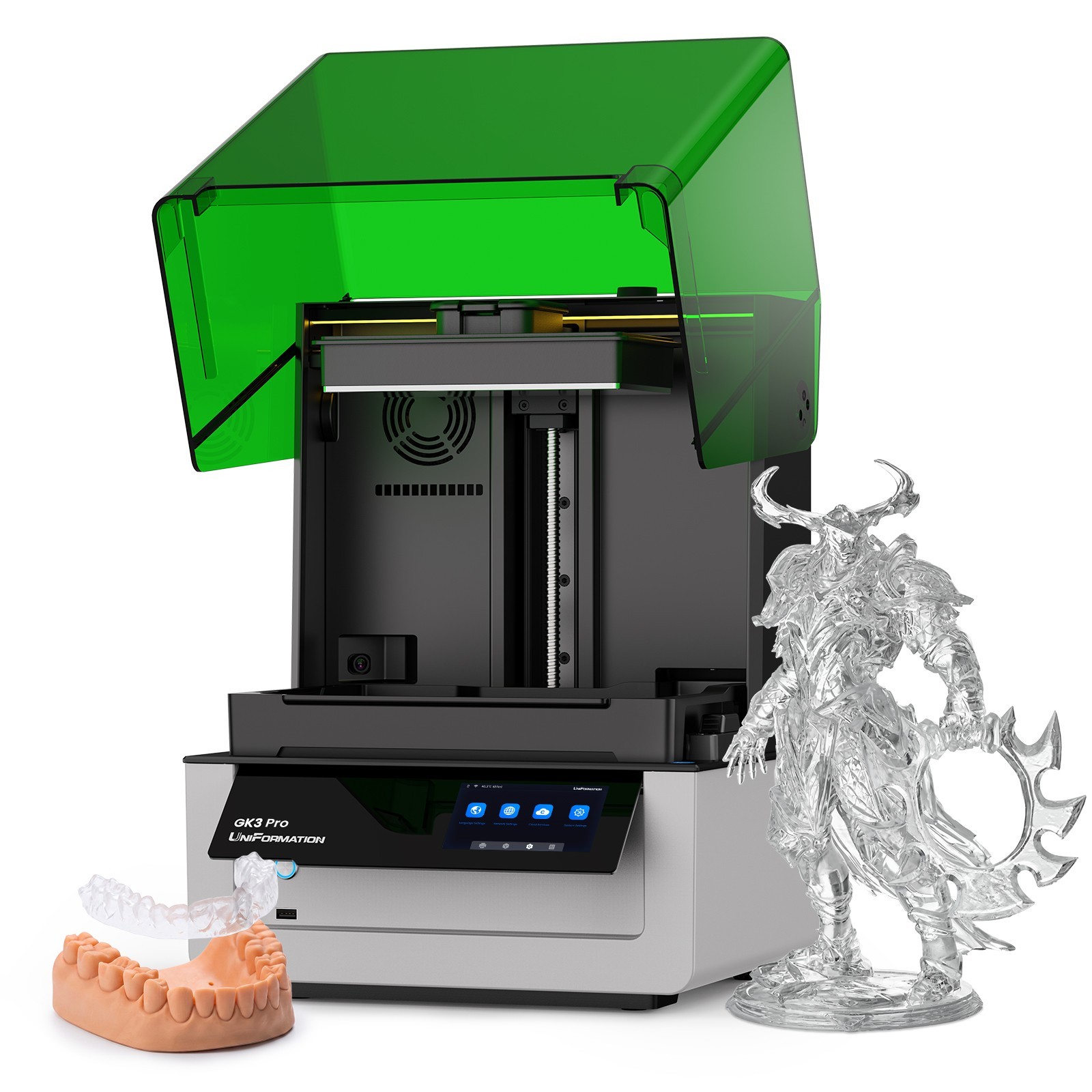 UniFormation GK3 Pro 16K Resin 3D Printer with 385nm COB and Auto Heating