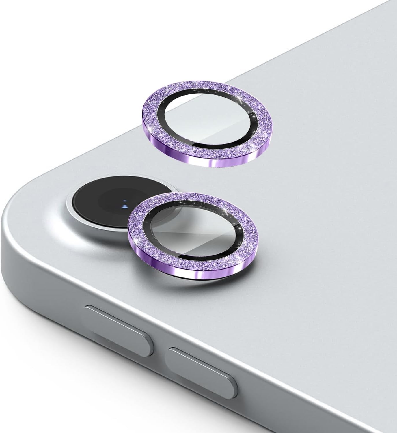 2 Set for iPad Air 11 2026 Camera Lens Protector Glitter Bling Sparkly Tempered