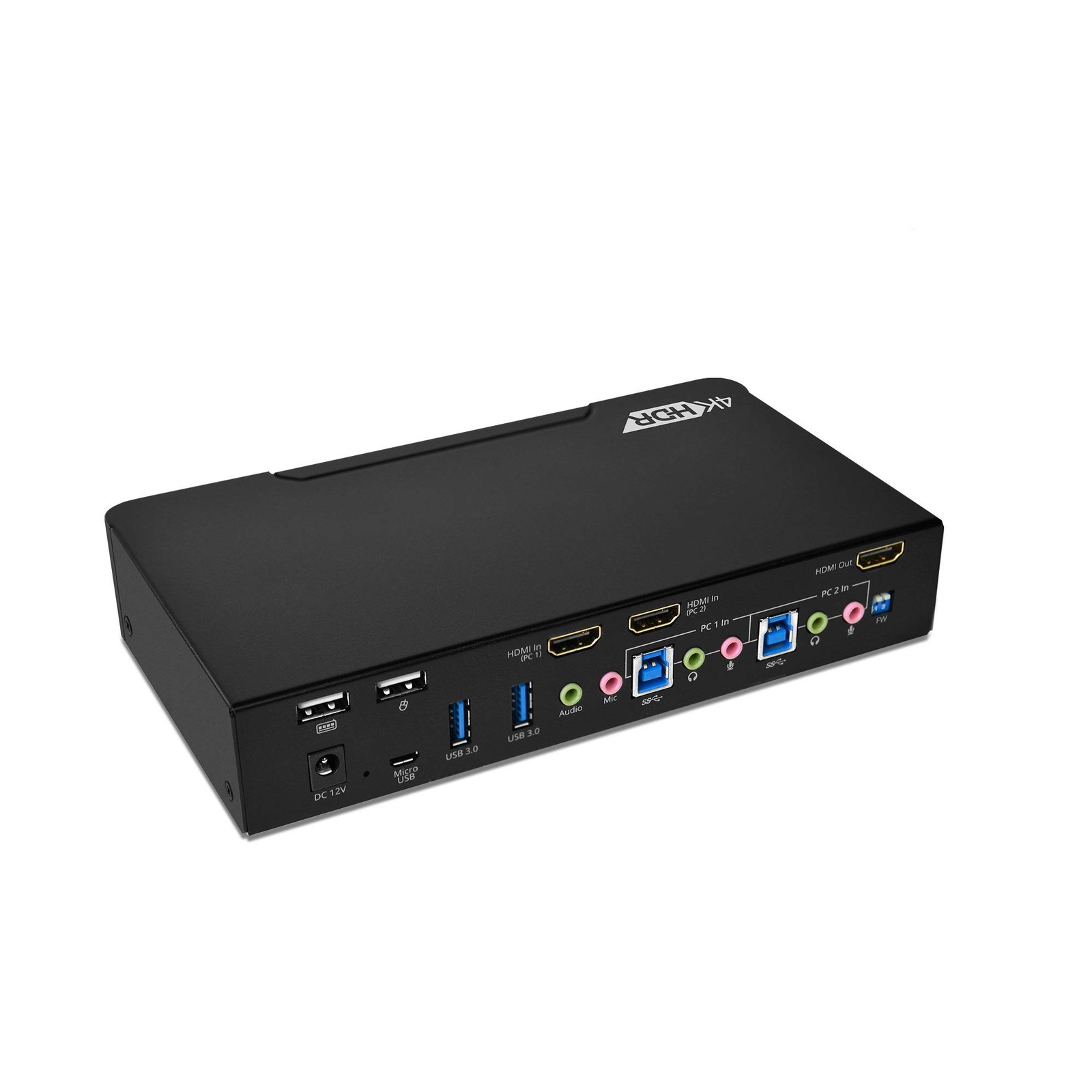 gofanco Prophecy HDMI 2.0a KVM Switch 2 Port – 4K @60Hz 4:4:4, HDR, 18Gbps, 3D,