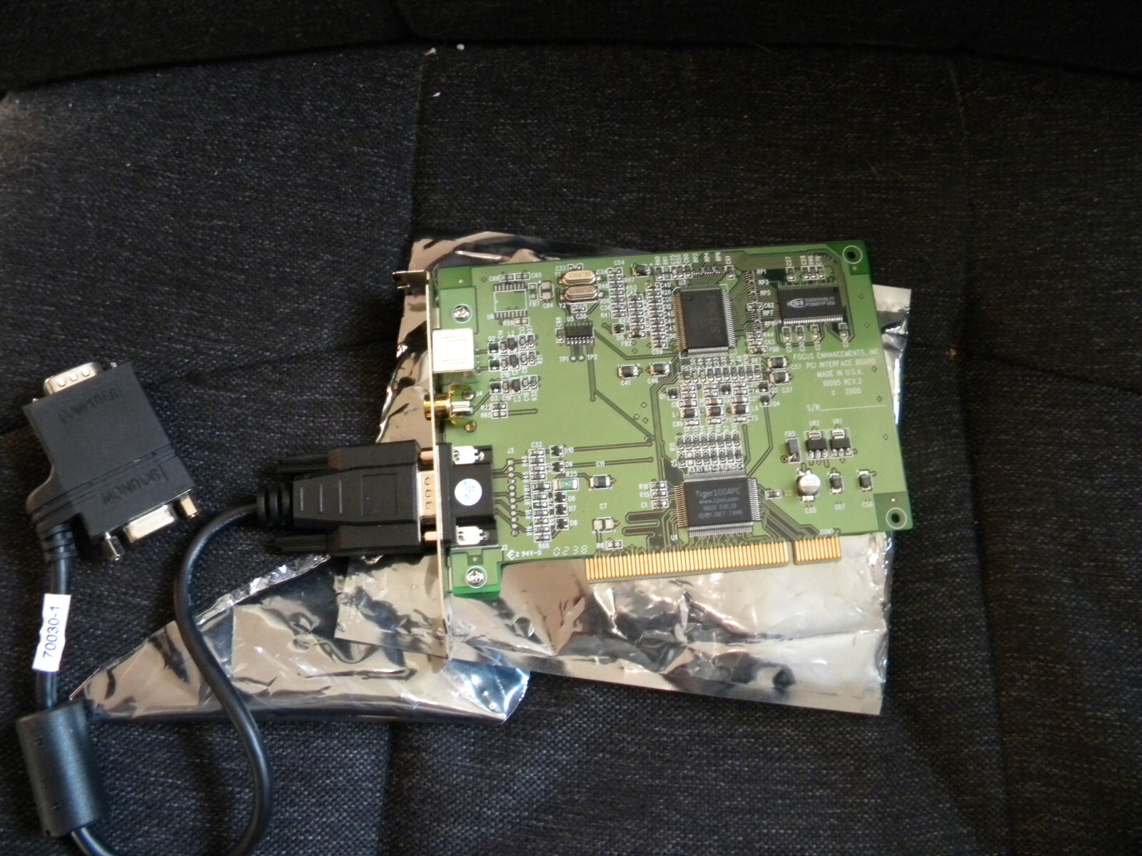 Focus Enhancements PCI Interface Board TVIEW GOLD FRAME GRABBER IMAGING & cables