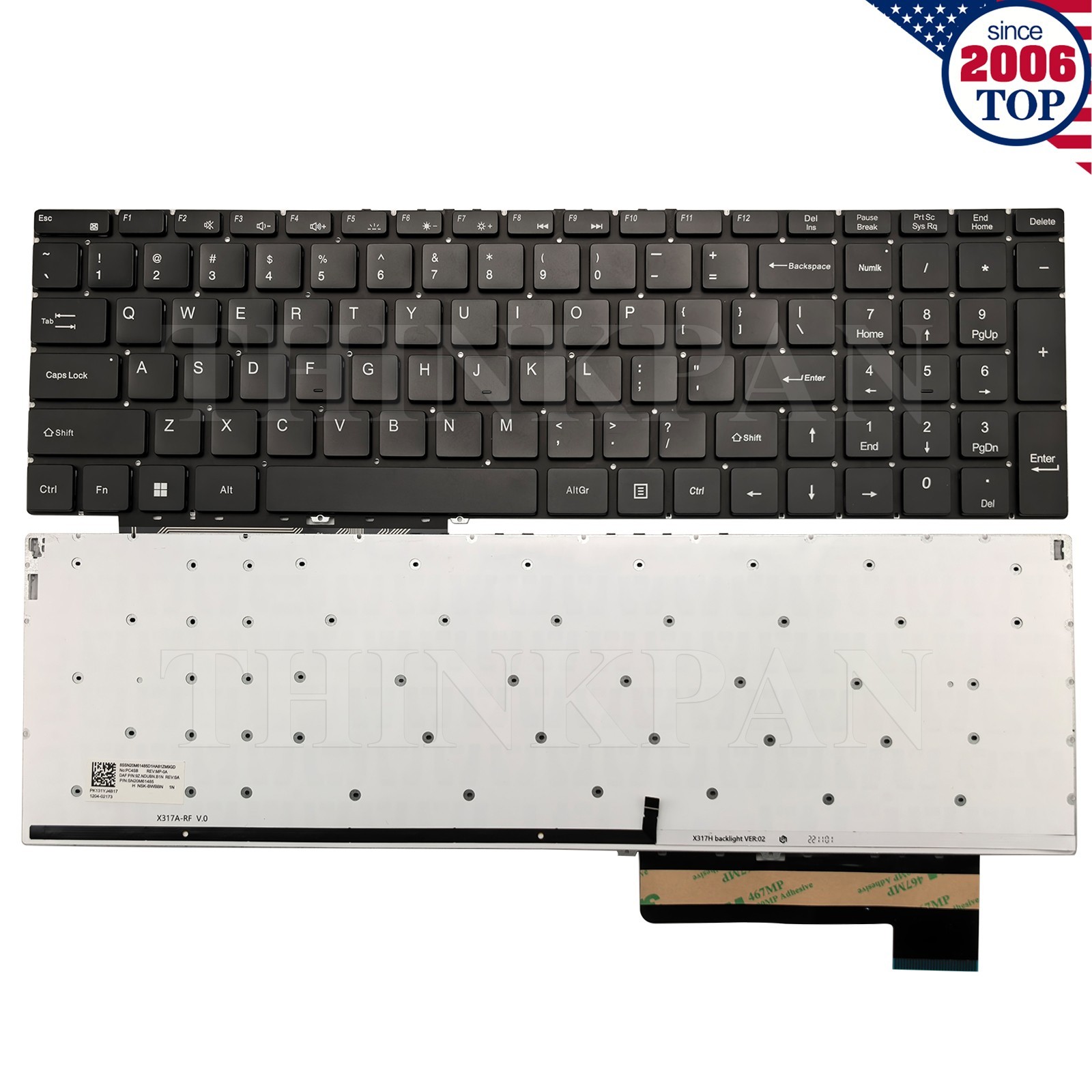 New US Keyboard Backlit for Gateway GWTN156-1 GWTN156-4 GWTN156-5 GWTN156-7 -9