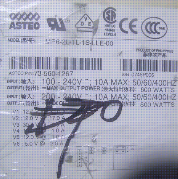 1PC test good ASTEC MP6-2L-1L-1S-LLE-00  by express With 90 warranty P532D YL