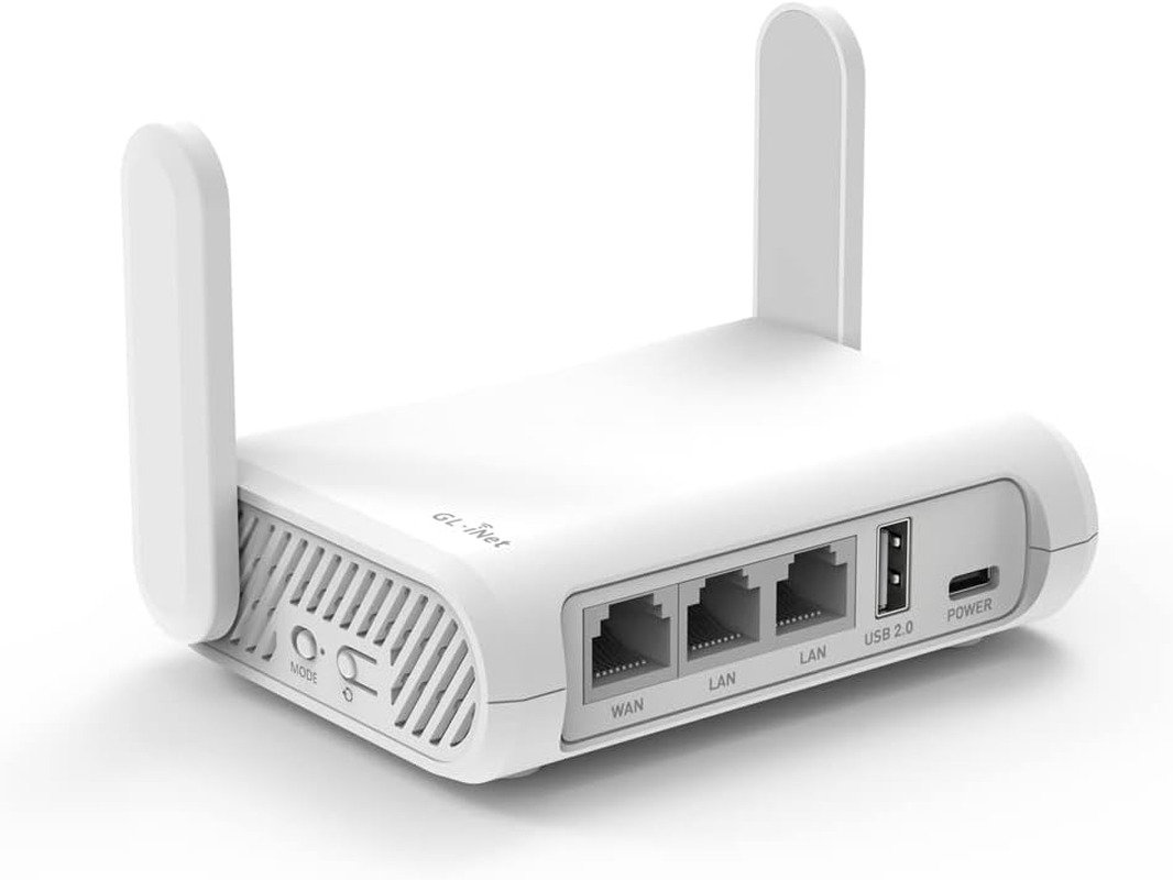 GL-SFT1200 (Opal) Secure Travel Wifi Router – AC1200 Dual Band Gigabit Ethernet 