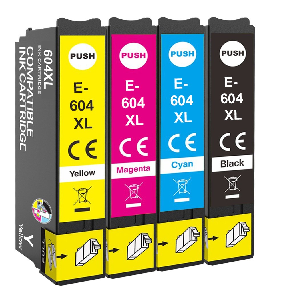 Non-OEM Epson Compatible 604XL XP2200 XP3200 XP4200 WF2910 WF2930 Ink Cartridges