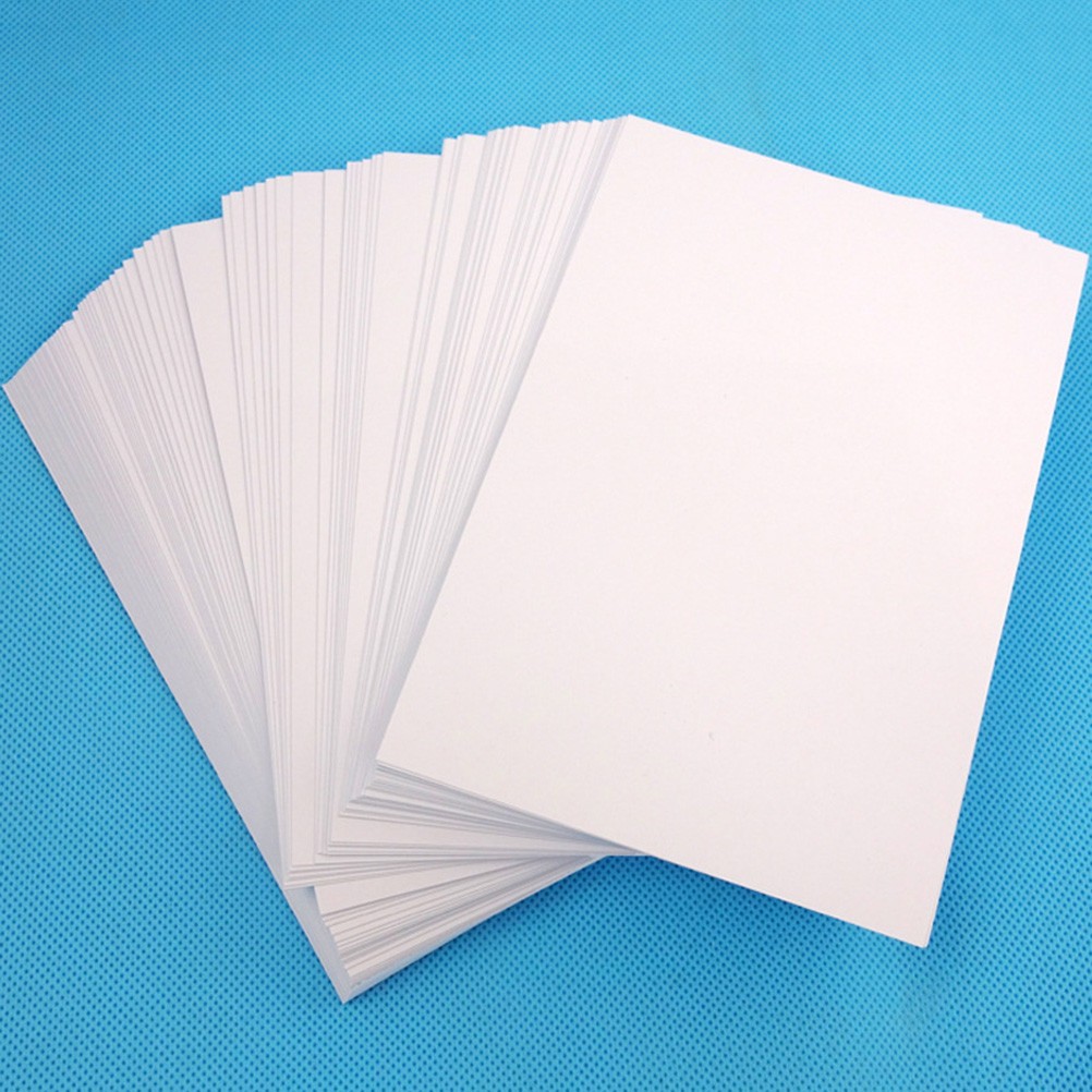50 Pcs Double Sided Print Paper Printable Photo for Printer Glossy Coated