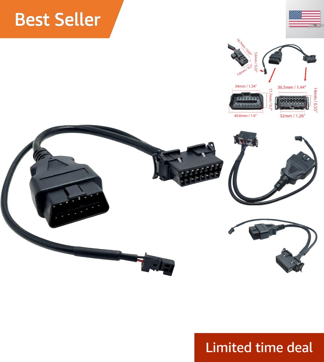 Security Gateway Bypass Cable Diagnostic Tool Adapter Connector Cable Compati...