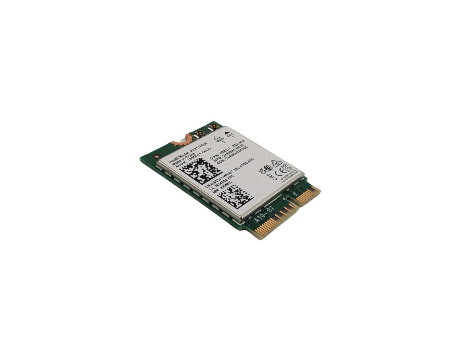 NEW OEM Dell AX211 Wireless Tri Band WiFi 802.11ax Bluetooth 5.2 M.2 Card  G83J7