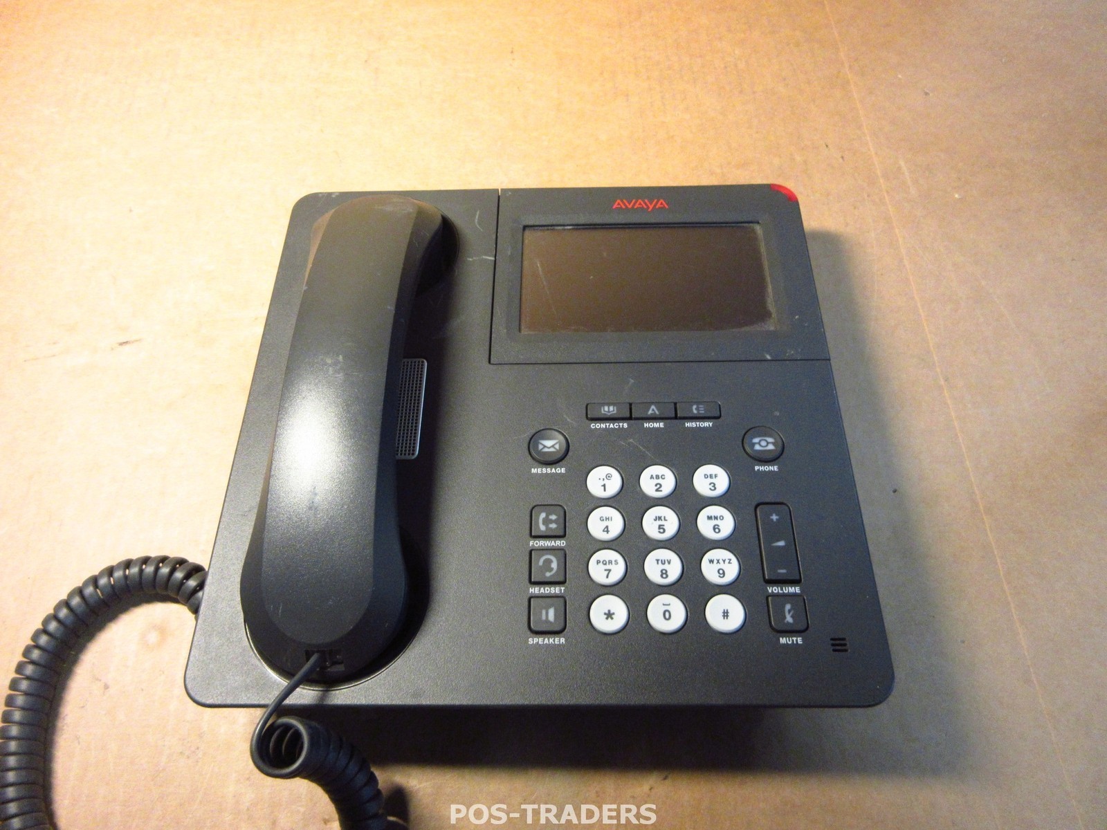 Avaya 9641G Black Gigabit IP Color Touchscreen Display VOIP Phone INCL HANDSET