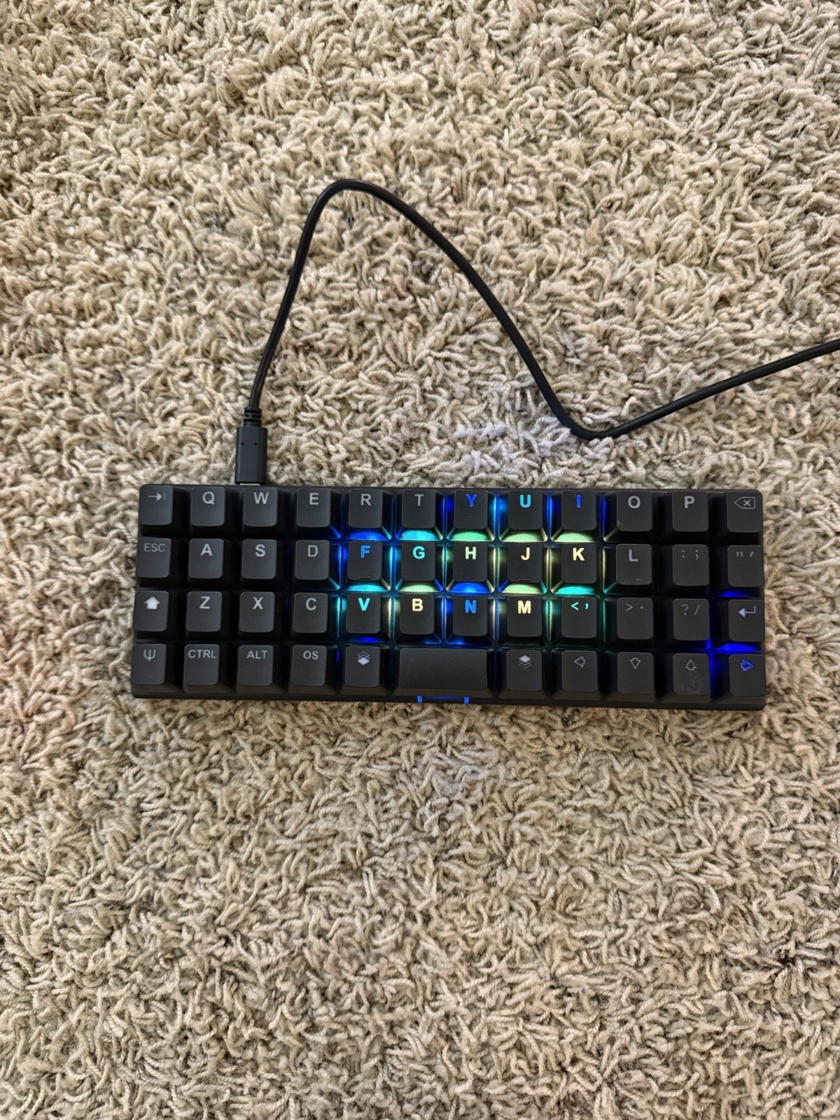 ZSA Planck EZ Glow Black (Discontinued) Tested And Working With Box