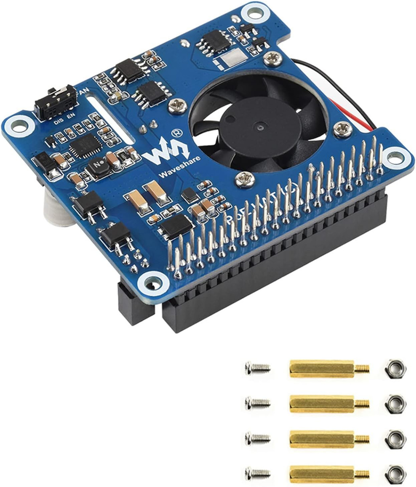 Power Over Ethernet PoE HAT for Raspberry Pi 4B 3B plus 802.3af at Network