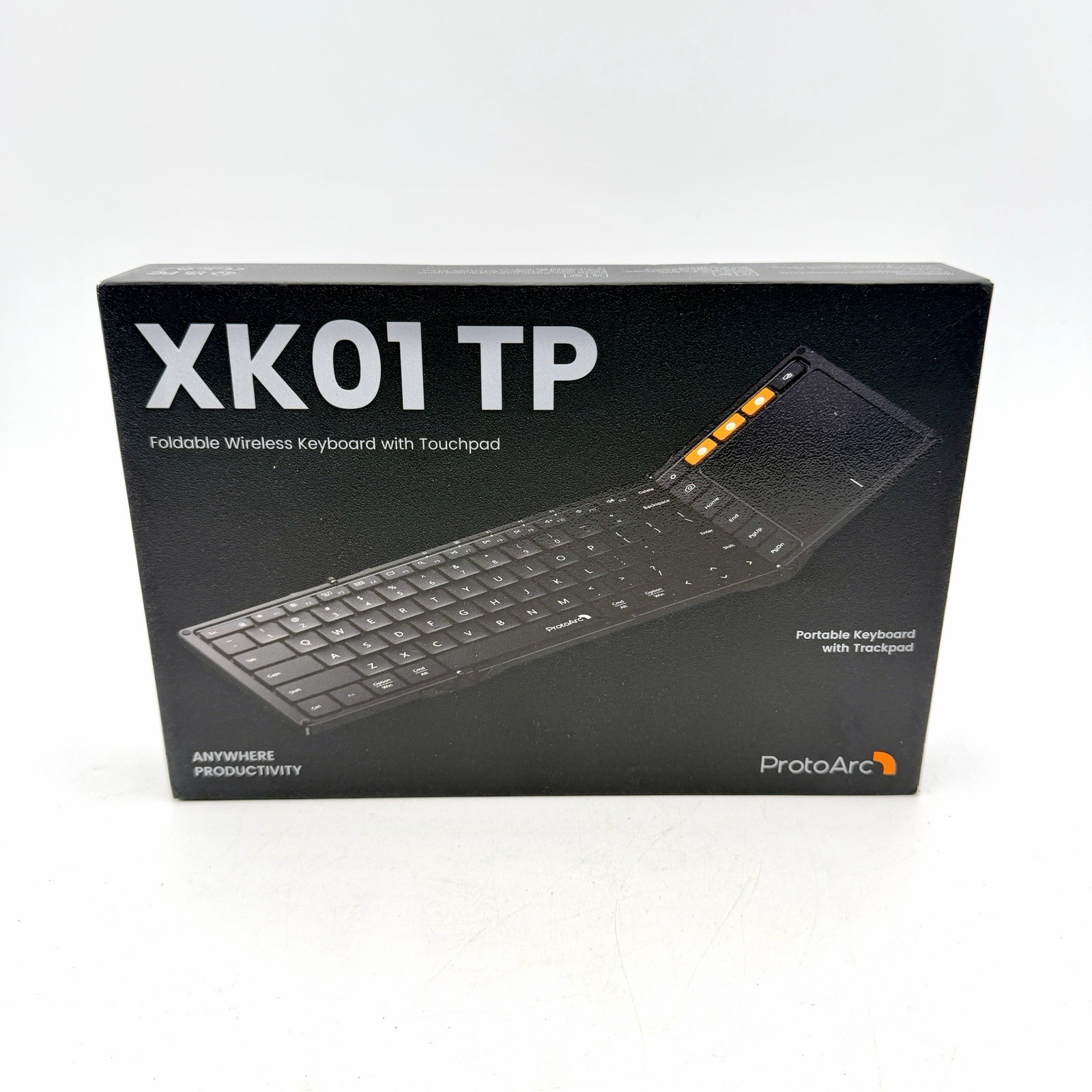 ProtoArc XK01 TP Tri-Fold Wireless Bluetooth Keyboard Touchpad Black