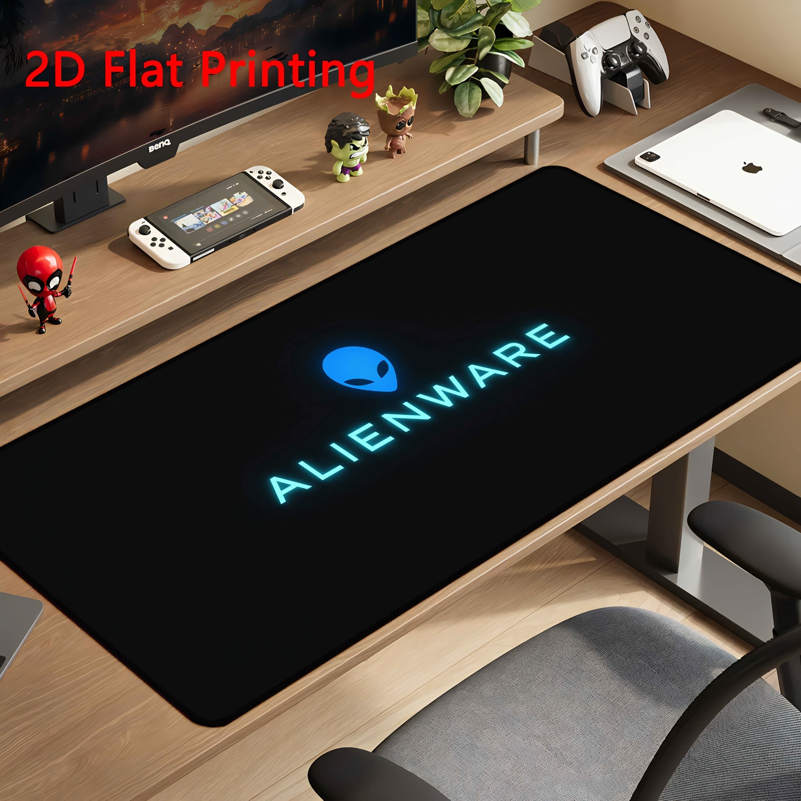 1pc Alienware Logo Mouse Pad, Suitable for Gaming, Office, Desk Decoration, Co