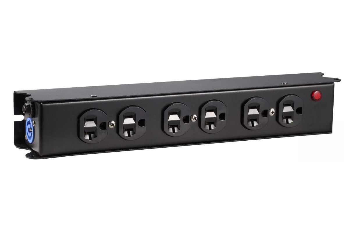 Edison Power Box Power Distribution Box with 6 Socket Power Supply Powercon