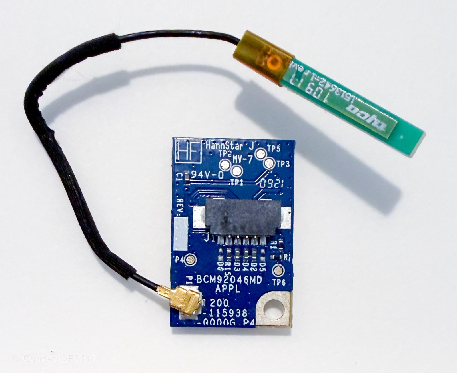 Broadcom BCM92046MD Bluetooth Module w/ Antenna Cable - Genuine Apple OEM Pull