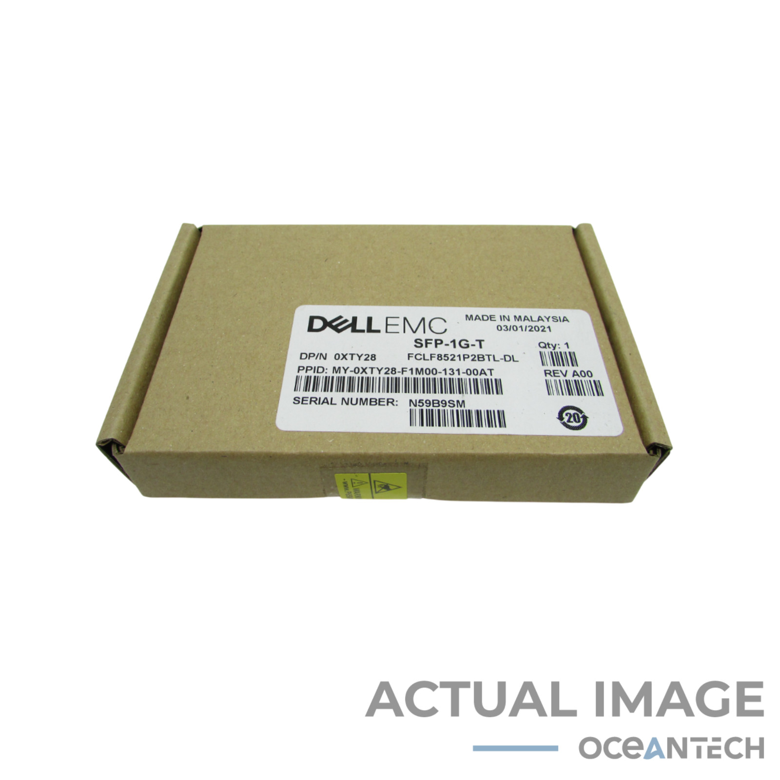 Dell SFP-1G-T FCLF8521P2BTL-DL 0XTY28 RJ45 1000Base-T 100m module Sealed NOS
