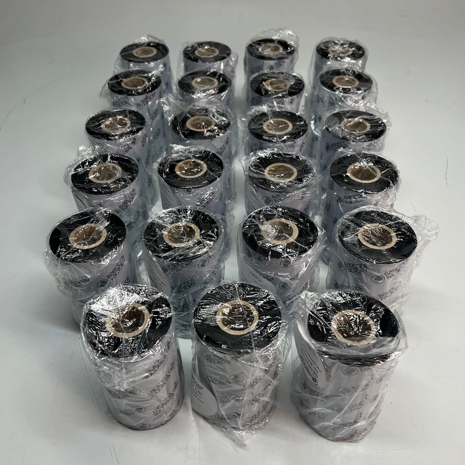 BARCODE FACTORY (12 ROLLS) Thermal Resin Ribbon 4.33 x 1181ft Black BCF110360-3
