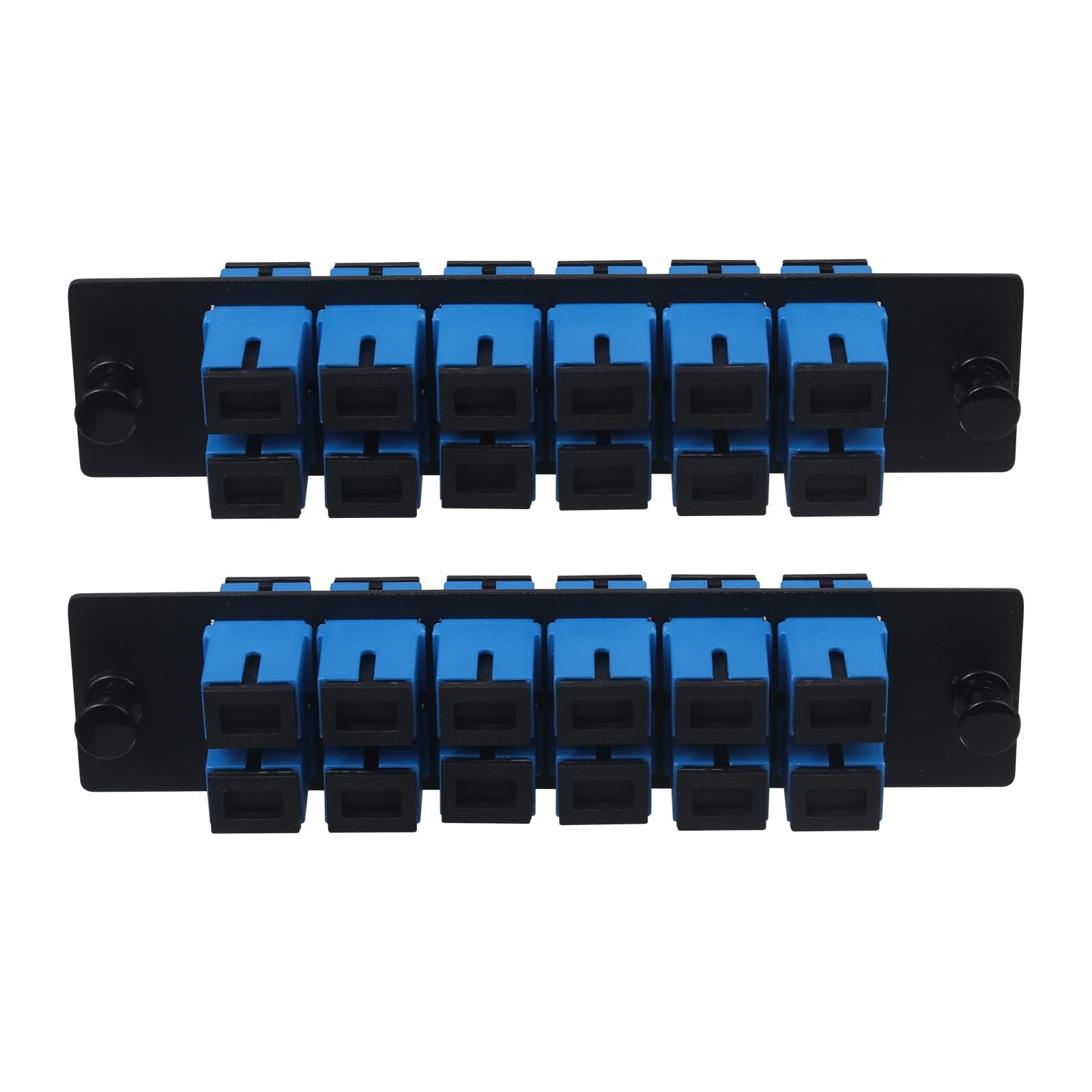 2 PCS 12Core SC UPC Single Mode Fiber Patch Panel Coupler Adapter Network