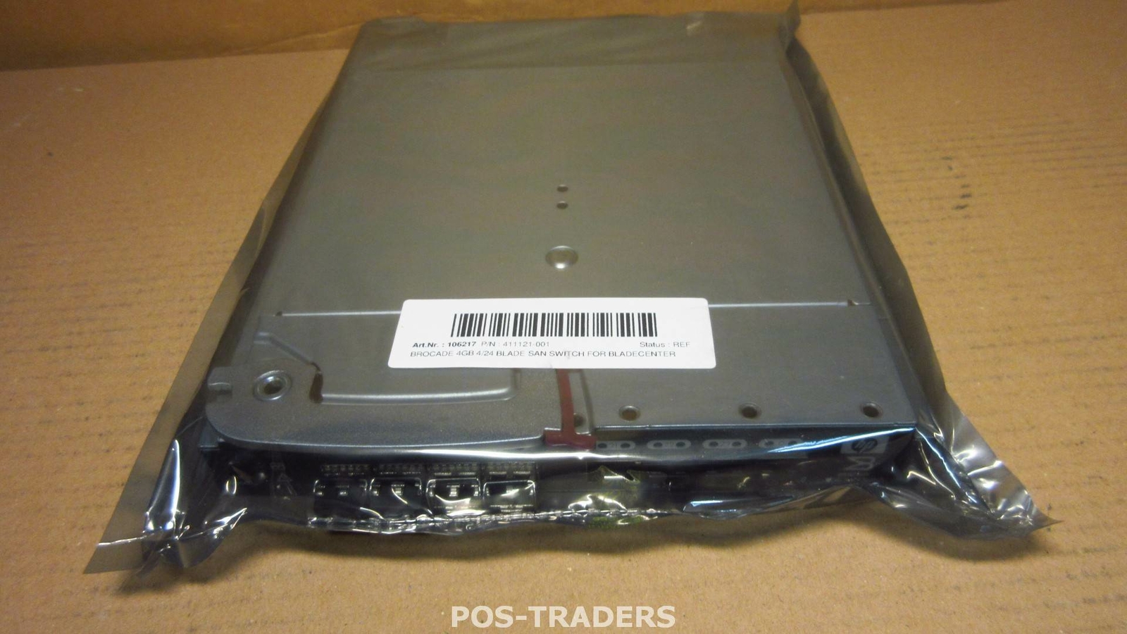 HP Brocade 4GB 4/24 FC SAN Switch 411121-001 AE372A INCL 4X SFP'S - IN PLASTIC