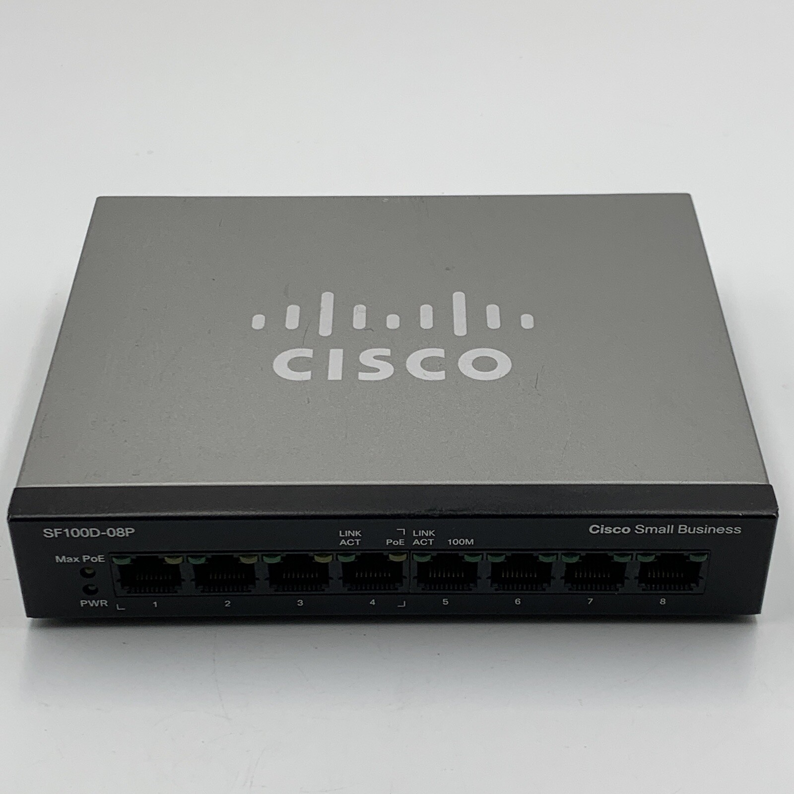 Cisco SF100D-08P V2 8 Port Desktop Switch Used