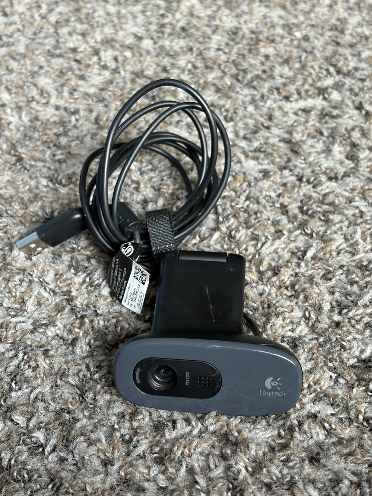 Logitech V-U0018 720P HD Webcam With Built in Microphone VGC - USED