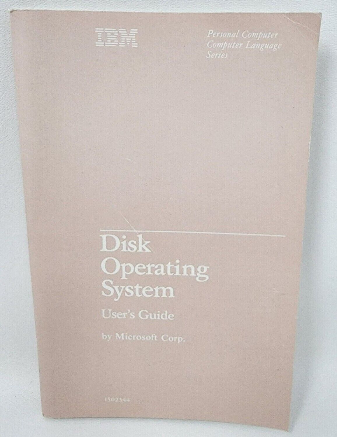Microsoft IBM DOS Disk Operating System Users Guide 1502344 VTG 1983 Illustrated