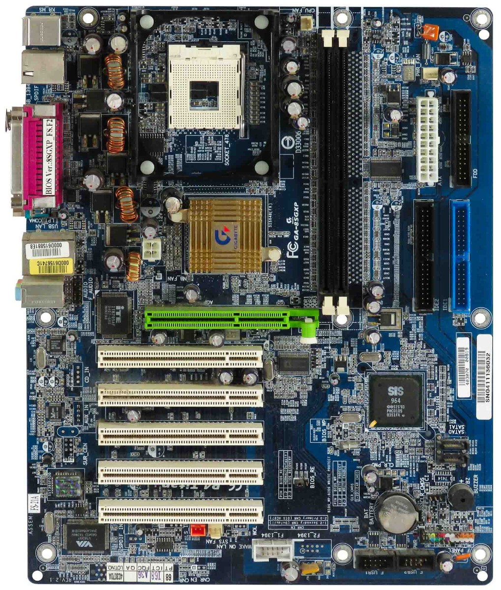 GIGABYTE GA-8SGXP P4 TITAN s.478 DDR AGP PCI ATX