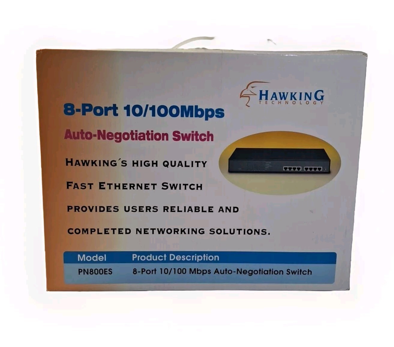 Hawking Technology 8-Port 10/100Mbps Auto-Negotiation Switch PN800ES