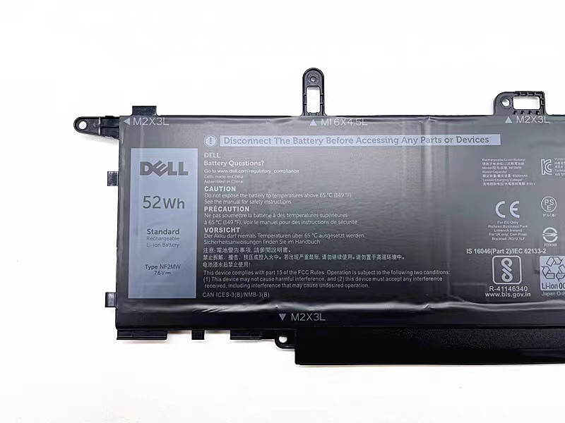 Genuine OEM NF2MW Battery For Dell Latitude 7400 2-in-1 E7260 E7270 0C76H7 52Wh