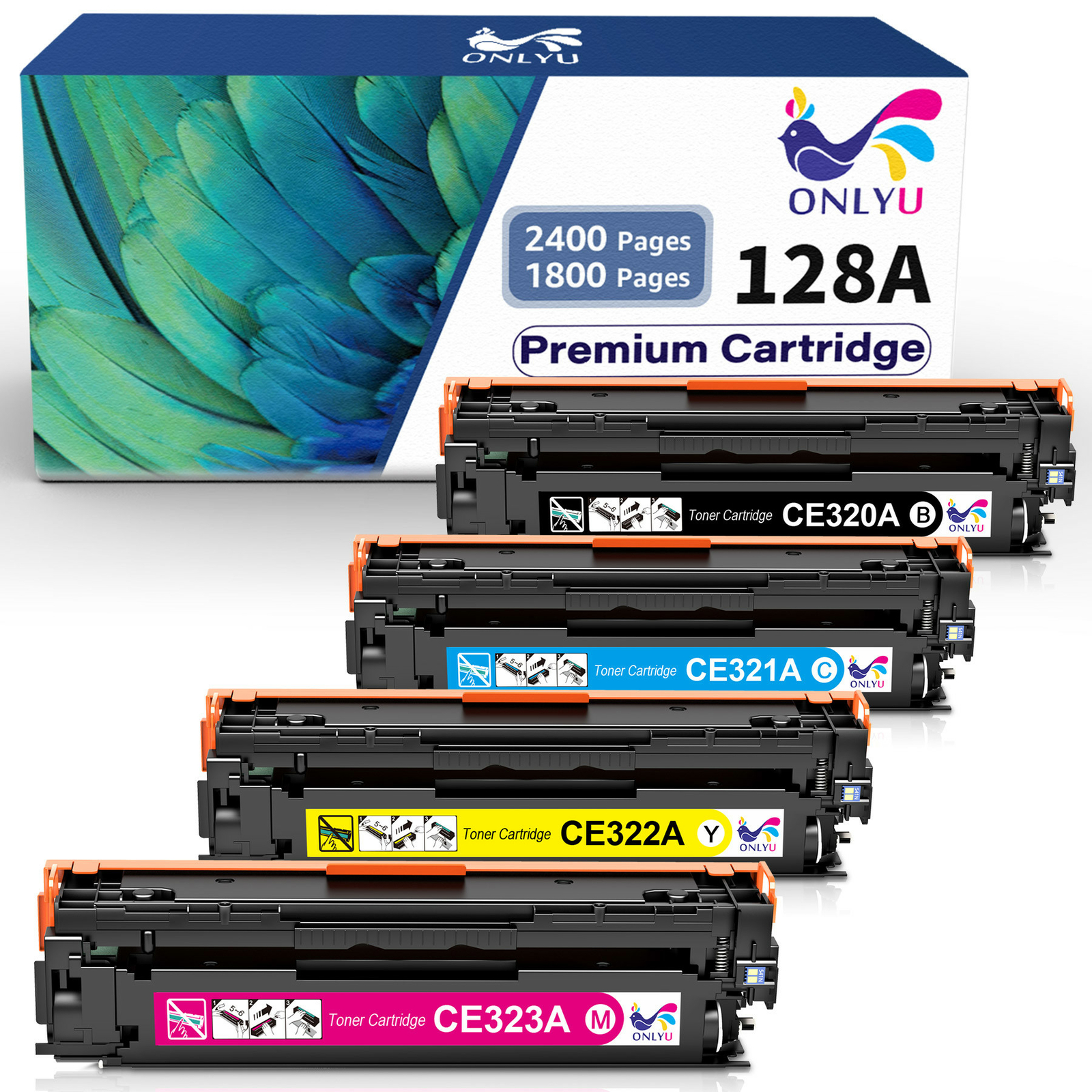 4 PCS Black Color Toner Cartridge Set for Canon 116 ImageClass MF8050CN MF8080CW