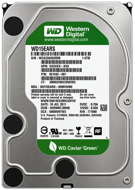 Western Digital WD15EARS 1.5TB SATA HDD Tested Sanitized
