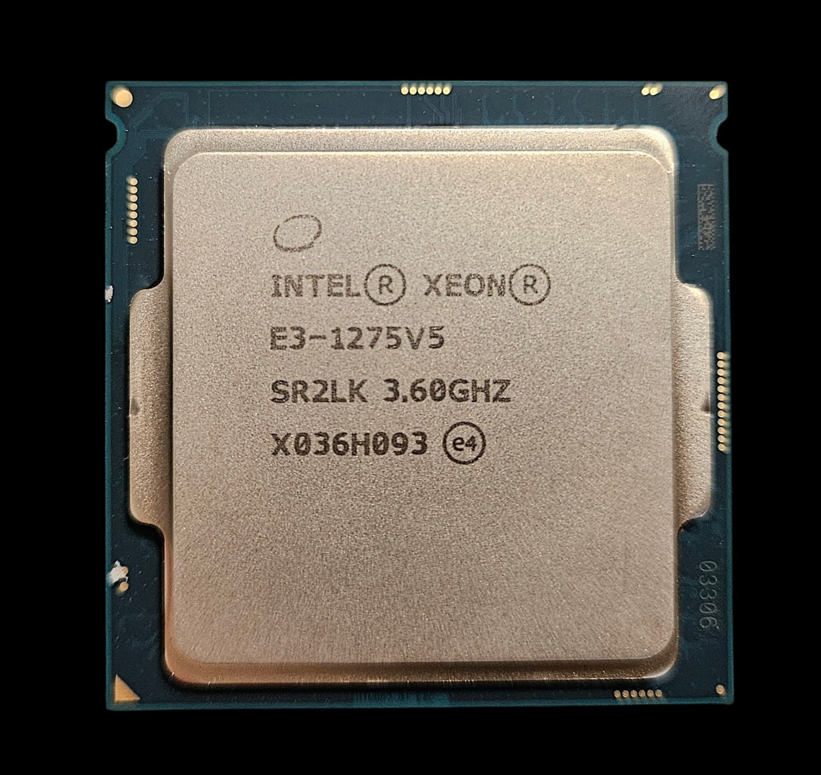 Intel Xeon E3-1275 V5 SR2LK 4-Core 3.60GHz 8MB X036H09 80W server CPU Processor