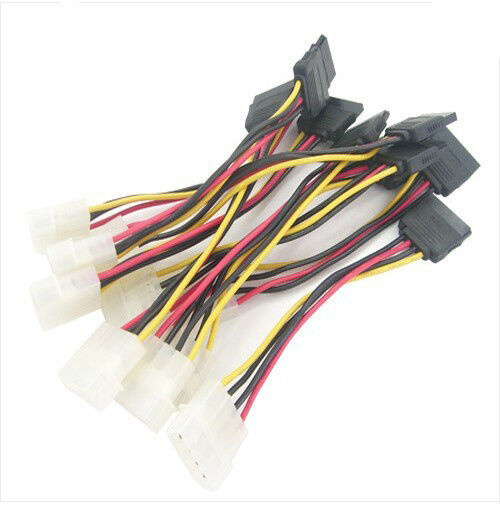 LOT10/10PCS NEW IDE To Serial ATA SATA HDD Power Adapter Cable PC Fast Shipping