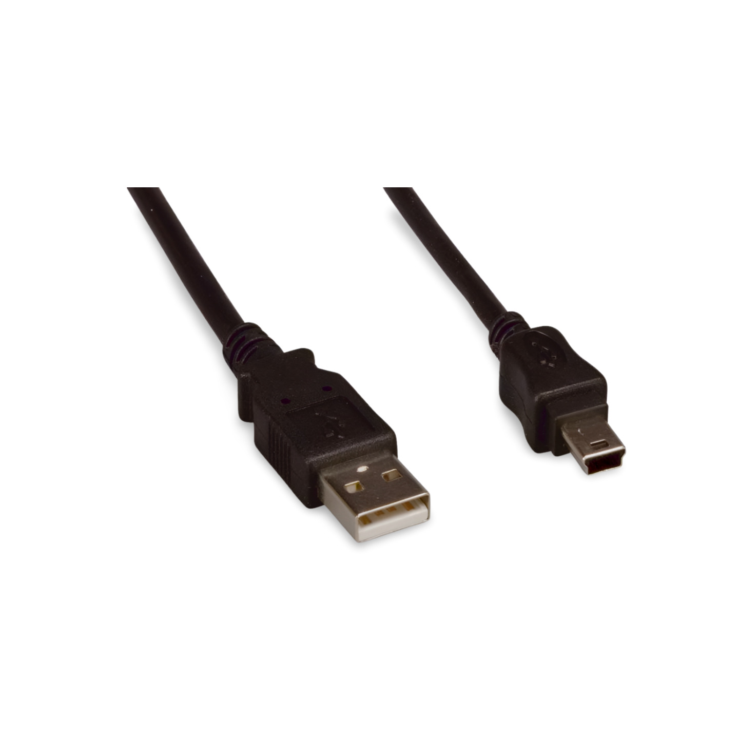 1ft USB Type A to Mini B 5 Pin Cable - Black