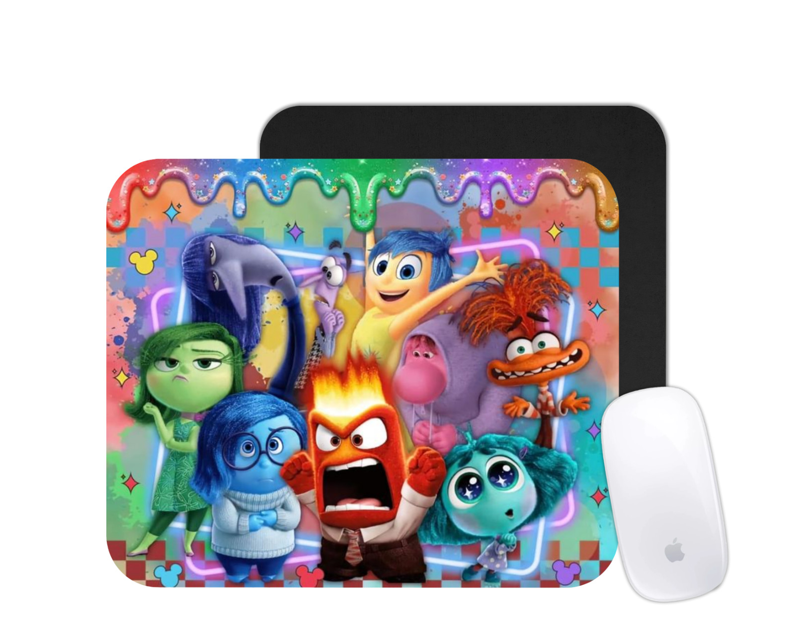 Inside Out Mouse Pad | Emotion Cartoon Desk Mat | Custom Animated Gift