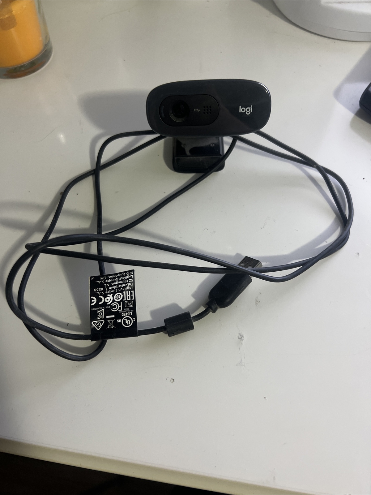 Logitech C270 720p 3MP HD Built-In Microphone USB Webcam