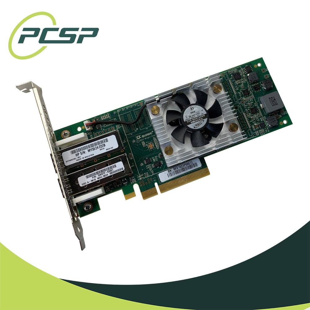 HPE QLogic QLE2662-HP 0 of 2 16GB/s SFP+ High Profile HBA QW972-63001 699765-001