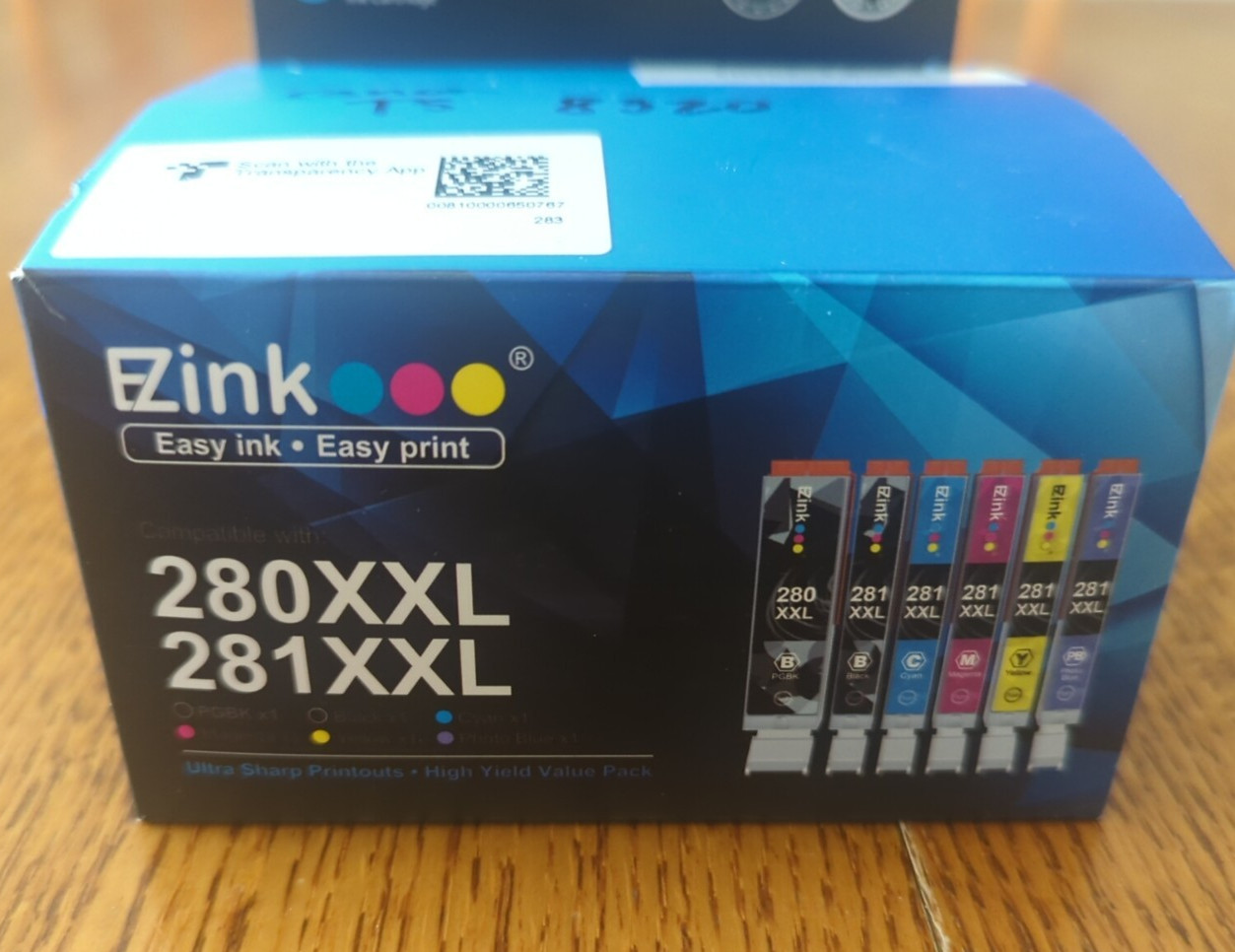 E-Z Ink │6 Cartridges │280XXL │281XXL │Exp: 7/28/26 │Cannon │Cartridges Sealed
