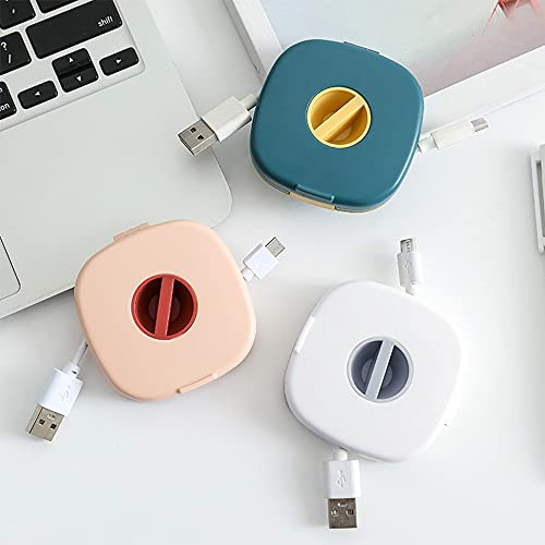 SITAKE 3PCS Cable Management, Retractable Portable Cord Organizer, 3 Colors 