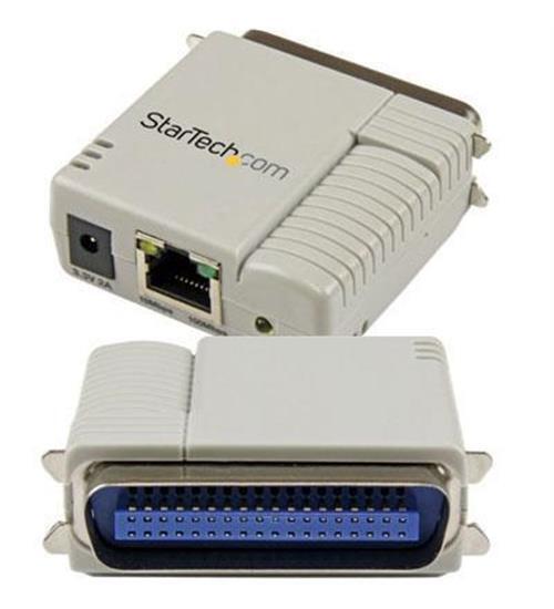 NEW StarTech PM1115P2 1 Port 10/100 Mbps Ethernet Parallel Network Print Server
